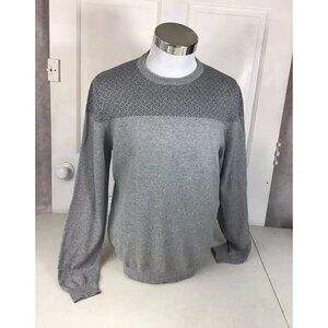 M&S Collection Fair Isle Sweater Cotton Mens Medium
